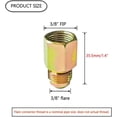 thumbnail image 2 of Connecteur de Gaz Raccord en Acier pour Grill, Foyer U3 3/8"FlareX3/8"FIP 6 Pcs, 2 of 3