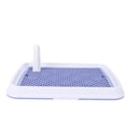 thumbnail image 1 of Dog Potty Tray, Rugged Plastic High Fence Smart Design to Control Odors Pee Pad Holder 45x33cm Easy to Clean Pet Toilet Training Tray for Small Dogs and Puppies, 1 of 7