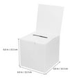 thumbnail image 3 of HLONK6 Pcs Raffle Boxes Voting Boxes Ballot Boxes Cardboard Boxes Storage Organizers Present Boxes, 3 of 5