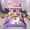 Purple C, variant on Manfei Magical Unicorn Bedding Full Size, Initial Letter Z Bed Set, Cartoon Rainbow Reversible Bed in a Bag Full size, Microfiber Room Decorative, 7pcs
