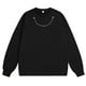thumbnail image 1 of pstuiky Camisas de manga larga abrigadas para hombre, Camiseta de manga larga con cuello redondo y cadena de color liso para hombre. Blusa de manga larga con cuello redondo. camisetas de hombre s, 1 of 3