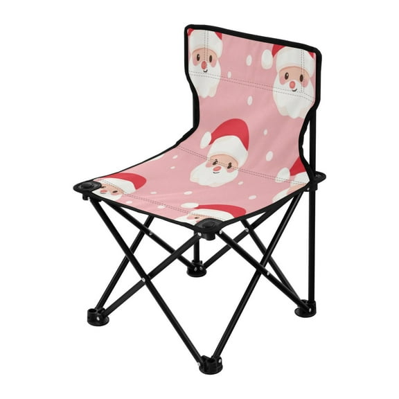 Outdoor Folding Chair 14.46x14.46x22.83 Inches, Camping Folding Chair Easy to Carry Ideal for Outdoor Picnics Camping Park Fishing The Lovely Santa Claus