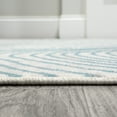 thumbnail image 4 of JONATHAN Y LUXOR Arlo Woodgrain Geometric Area Rug, 5 x 8, Ivory/Blue, 4 of 4