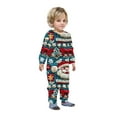 thumbnail image 3 of Odeerbi Christmas Onesie Pajamas for Family Holiday Sleep Jumpsuit Long Sleeve Family Christmas Pajamas Matching Sets Baby Fashion Printed Hooded Jumpsuit Sleepwear PJs Set Blue, 3 of 5