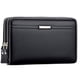 thumbnail image 2 of Cartera de mano para hombre con múltiples tarjetas, doble cremallera, gran capacidad, cartera de negocios para hombre, tarjetero con clip para hombre, 2 of 5