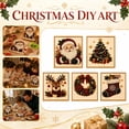 thumbnail image 3 of Christmas Pearl Art 3D Diamond Painting DIY Kit, Sparkling Crystal Bead Holiday Home Wall Decor Art with Various Pattern Designs, Beginner Friendly Family Craft Gift for Christmas., 3 of 5
