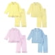 thumbnail image 2 of Venta al por mayor de ropa para niños, pijamas rojos lisos de algodón 95%, pijamas de manga larga con volantes de invierno para bebé, boutique de Navidad, ropa para el hogar, 2 of 4