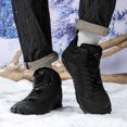 thumbnail image 2 of Botines Forrados Piel Descalzas Botas Nieve Invierno Transpirables para Hombres Y Mujeres, 2 of 9