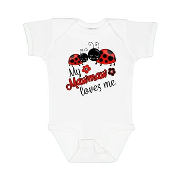 Inktastic My Mawmaw Loves Me with Cute Ladybugs Boys or Girls Baby Bodysuit