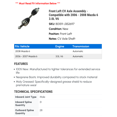 thumbnail image 2 of Front Left CV Axle Assembly - Compatible with 2006 - 2008 Mazda 6 3.0L V6 2007, 2 of 2