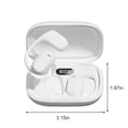 thumbnail image 3 of Auriculares inalámbricos Bluetooth 5.3 | Auriculares ligeros para colgar las orejas con micrófono | Resistente al agua IPX4 | Reducción de ruido | Controles táctiles inteligentes | 90g | Estuche de, 3 of 9