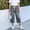Dark Gray, variant on Capri Jeans for Girls Teens Casual Summer Drawstring Elastic Waist Straight Leg Cropped Denim Pants Stretch Pull on Jean Pants 4-15 Years