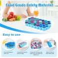 thumbnail image 3 of Siloon Flexible Bee Honeycomb Silicone Soap Gelatin Ice Cube Jello Chocolate Mold Diameter 1 inch, 3 of 7