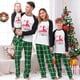 thumbnail image 3 of Pijamas familiares navideños a juego, conjuntos de pijamas navideños en julio, flamenco, Santa, Verde, 3 of 4