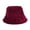 Red, variant on Women's Plush Bucket Hat Soft Winter Fisherman Cap Warm Textured Wide Brim Beanie for Cold Weather Red One Size