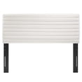 thumbnail image 4 of Tufted Headboard, Twin, White, Velvet, Mid Century Bedroom, Modern Contemporary Boutique HB35662, 4 of 7