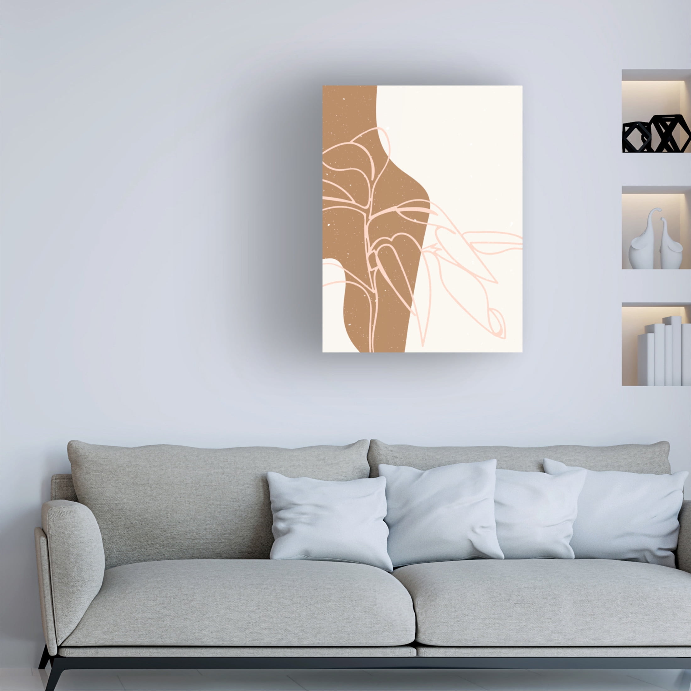 Trademark Fine Art NKTN Abstract composition 16 Canvas Wall Art