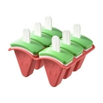 EUDIDV Popsicles Molds Watermelon Ice Popsicle Moulds With Handles Reusable Easy To Demould Drip-Proof Homemade Popsicle Ice Cream DIY Good Fruit Popsicle Popsicle Mold Trays Popsicle Molds for Kids