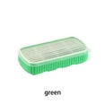 thumbnail image 3 of Molde de cubitos de hielo de silicona lavable Inteprter 8 cavidades color Verde, 3 of 6