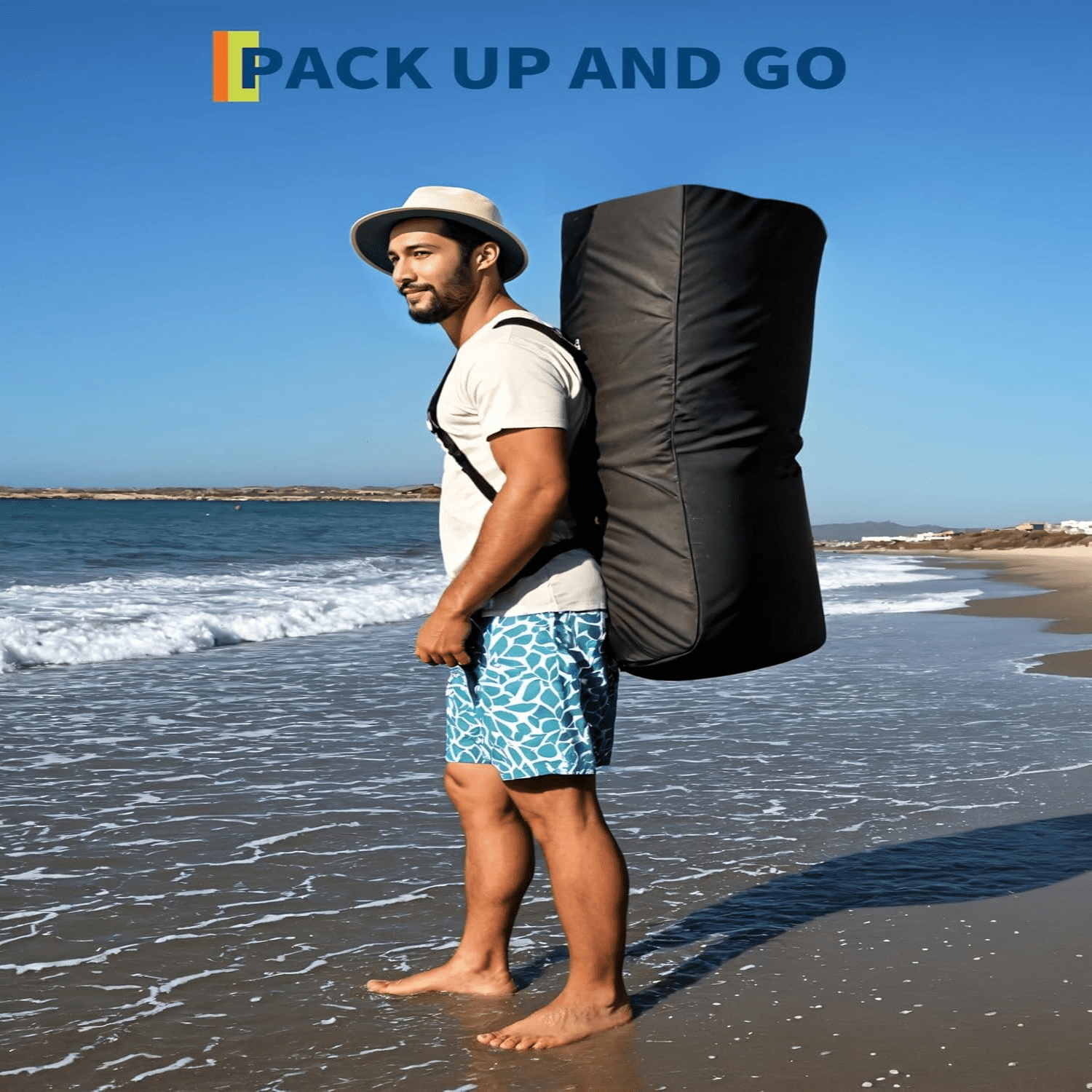 10.6FT Inflatable Stand Up Paddle Board with  Camera Mount, Non-Slip Deck, Kayak Seat D-Rings for Yoga Fishing Lake Ocean