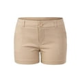 thumbnail image 3 of MixMatchy Women's Slim Comfort Mid Rise Comfy Office Shorts, 3 of 4