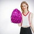 thumbnail image 4 of CSChome Cheerleading Flower Ball Dance Pompoms Fluffy PET Double Pass Cheerleader Hand Flower Ball Decoration, 4 of 7