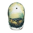 thumbnail image 6 of Uemuo Watercolor Turtle3 Pattern Baseball Cap Golf Dad Hat Adjustable Original Classic Low Profile Cotton Hat Unconstructed Plain Cap Men Women, 6 of 9