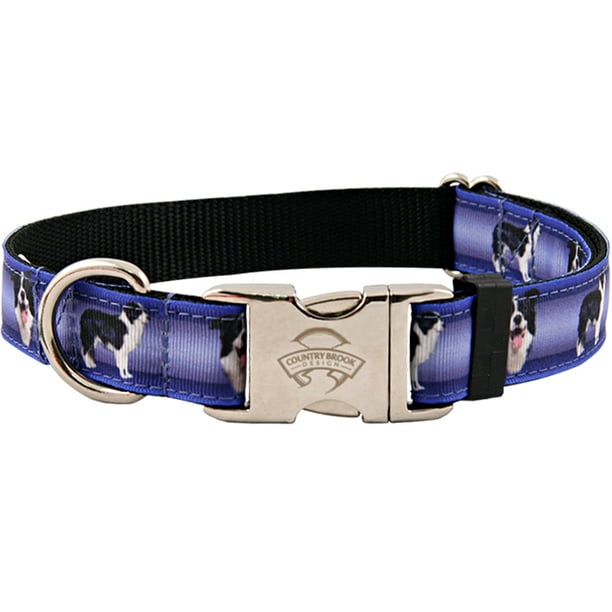 Country Brook Design Premium Border Collie Ribbon Dog Collar Walmart