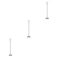 thumbnail image 1 of Baohd Support de Numéro de Table Contemporain pour Photos, pour Réglages d'Hôtel Tendance, Argenté 40cm 3Ensemble, 1 of 6