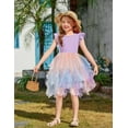 thumbnail image 4 of Arshiner Little Girls Tutu Dress Tulle Summer Formal Birthday Party Graduation Dresses Black 7-8 Years, 4 of 7
