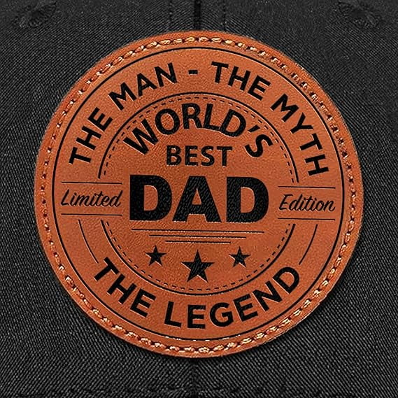 Gifts for Dad, Men for Dad from Daughter, Son - Dads Birthday Gift Ideas, Happy Birthday Gifts for Dads, Fathers - World's Best Dad Hat for Mens Black