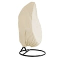 thumbnail image 1 of Wicker Swing Seat Cover Waterproof Patio Egg Chair Covers Wicker Egg Swing Chair Covers Dust-proof Outdoor Chair Cover UV Protection Hanging Chair Cover Furniture Protector Cover Built-in Tighten Rope, 1 of 10