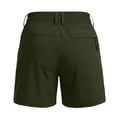 thumbnail image 4 of Miluxas Women's Stretchy High Waist Hiking Cargo Shorts Soft Quick Dry Athletic Workout Wide Leg Shorts with Pockets Ideal for Summer Running Fitness Army Green, 4 of 7