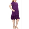 thumbnail image 2 of Plus Size Ruffle-trim Georgette Swing Dress, 2 of 3