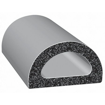 

Trim-Lok Rubber Seal D-Section 0.47 In W 100 Ft X110HT-100