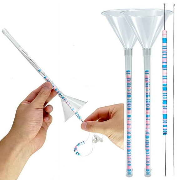Beading Funnel for Clay Beads Bracelet Making Kit Beading Funnel Needles Versatile Beads Jewelry Making Supplies