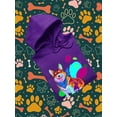 thumbnail image 3 of Colorful Corgi Bandana Portrait Hoodie Men -Image by Shutterstock, Male 4X-Large, 3 of 4