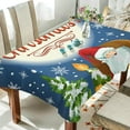 thumbnail image 4 of 60"x90" Santa Claus Tablecloth, Waterproof Washable Polyester Square Table Cover Durable Tablecloth for Kitchen Dining Table Party Decor, 4 of 7