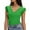 Green, variant on Women's V Neck Stretch Fitted Shirt Basic Short Sleeves Summer T Shirt Tops Cute Going Out Shirts Women's Solid Color Breathable Top