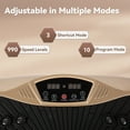 thumbnail image 4 of BILLIE Vibration Plate Exercise Machine, Lymphatic Drainage Vibrating Platform w/ Resistance Bands & Pilates Ball, Full Body Workout Vibration Platform for Home Fitness, 4 of 8