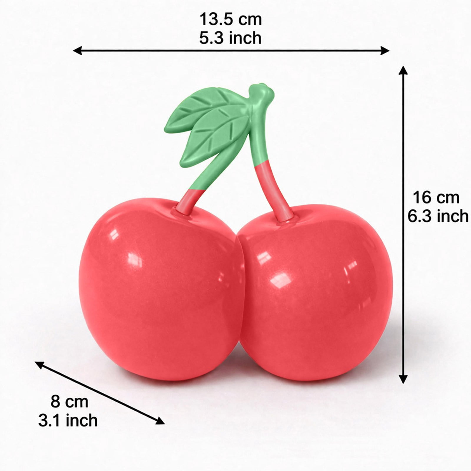 ZhangC Cherries Squishies Squeeze Ball, Giant fruit Stress Relief Ball, Party Gifts for Friends and Easter Basket Stuffers