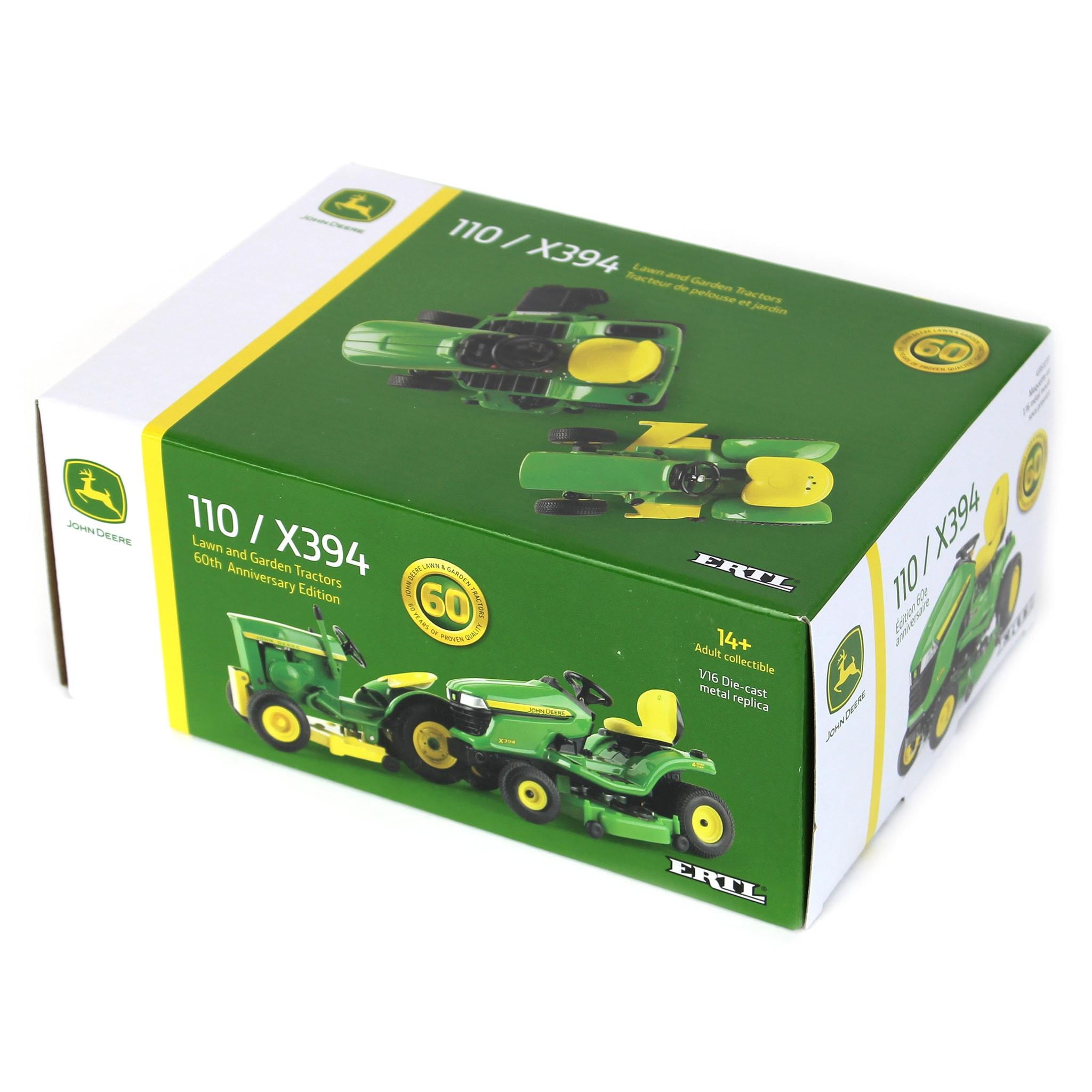 ERTL 1/16 John Deere 110 & X394 60th Anniversary Lawn