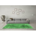 thumbnail image 3 of Ahgly Company Indoor Square Oriental Emerald Green Industrial Area Rugs, 5' Square, 3 of 4
