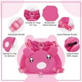 thumbnail image 3 of Dog Harness with Backpack No Pull Pet Harness Vest, Cute Pink Pig Dog Saddle Bag Adjustable Mesh Dog Carrier Backpacks for Hiking Training and Daily Walking, 3 of 6