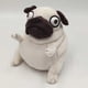 thumbnail image 4 of Pug Dog Stuffed Animal, Funny & Cuddly Puppy Plush Toys For Kids Adults, Dog Plushies Toy Gift, 4 of 5