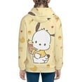 thumbnail image 6 of Sanrio Pochacco Kids' Hoodie 3d Print Sweatshirt Soft Pullover Hooded With Big Pockets Fans Gifts For Boys Or Girls Small, 6 of 7