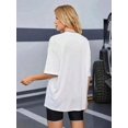 thumbnail image 3 of 【New Arrival】Women Casual Graphic T-Shirt, New York Los Angeles USA 1996 Vintage Letter Print Loose Crew Neck Retro City Short Sleeve Tee, 3 of 10
