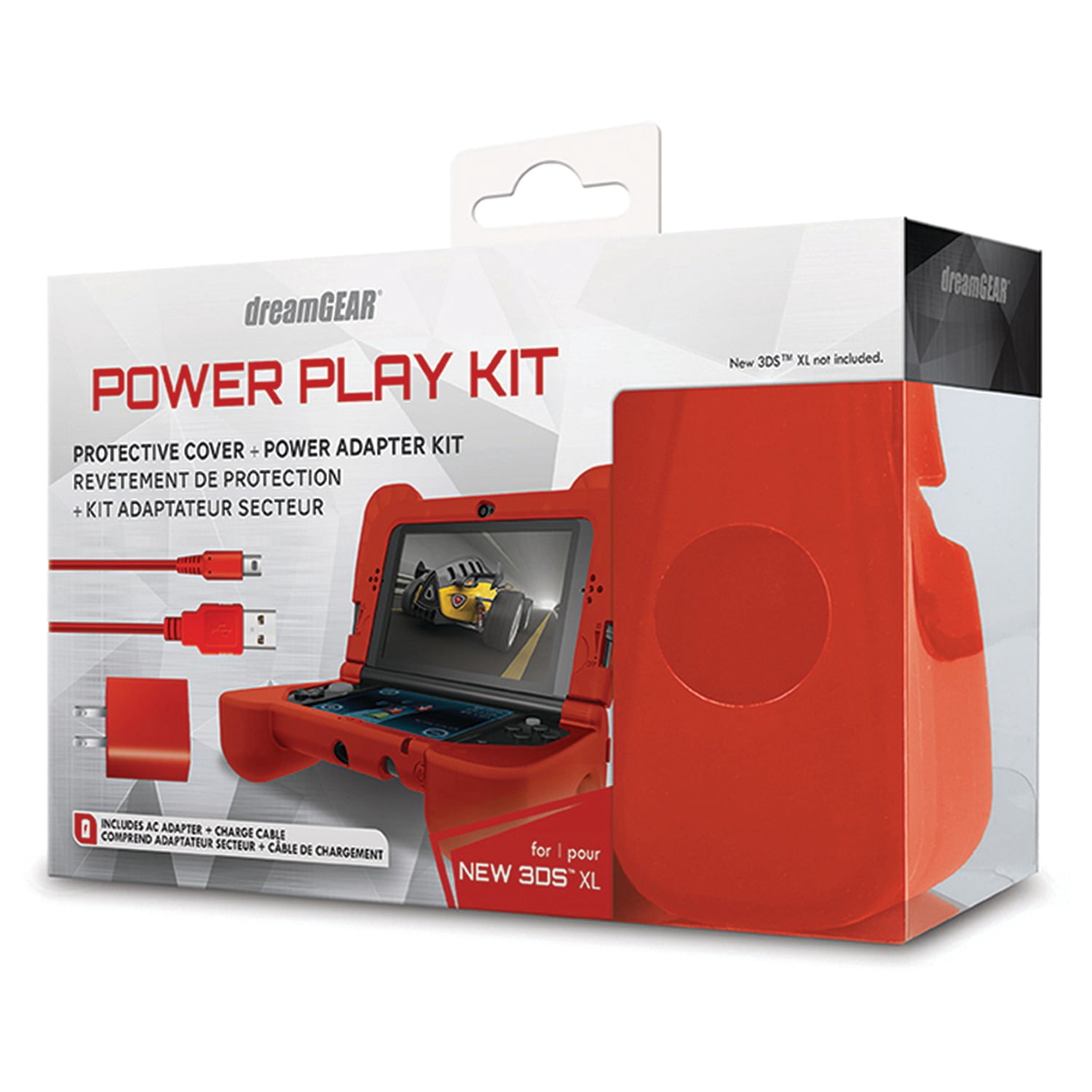 NINT 3DSXL PWRPLY KIT RED - Walmart.com