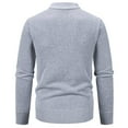thumbnail image 5 of safuny Men's Classic Cardigan Sweaters v neck Slim Casual Knitted Sweater long sleeve button Gray XXL, 5 of 5