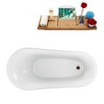 thumbnail image 3 of 59" Streamline N1100BL-IN-BL Clawfoot Tub and Tray With Internal Drain, 3 of 7